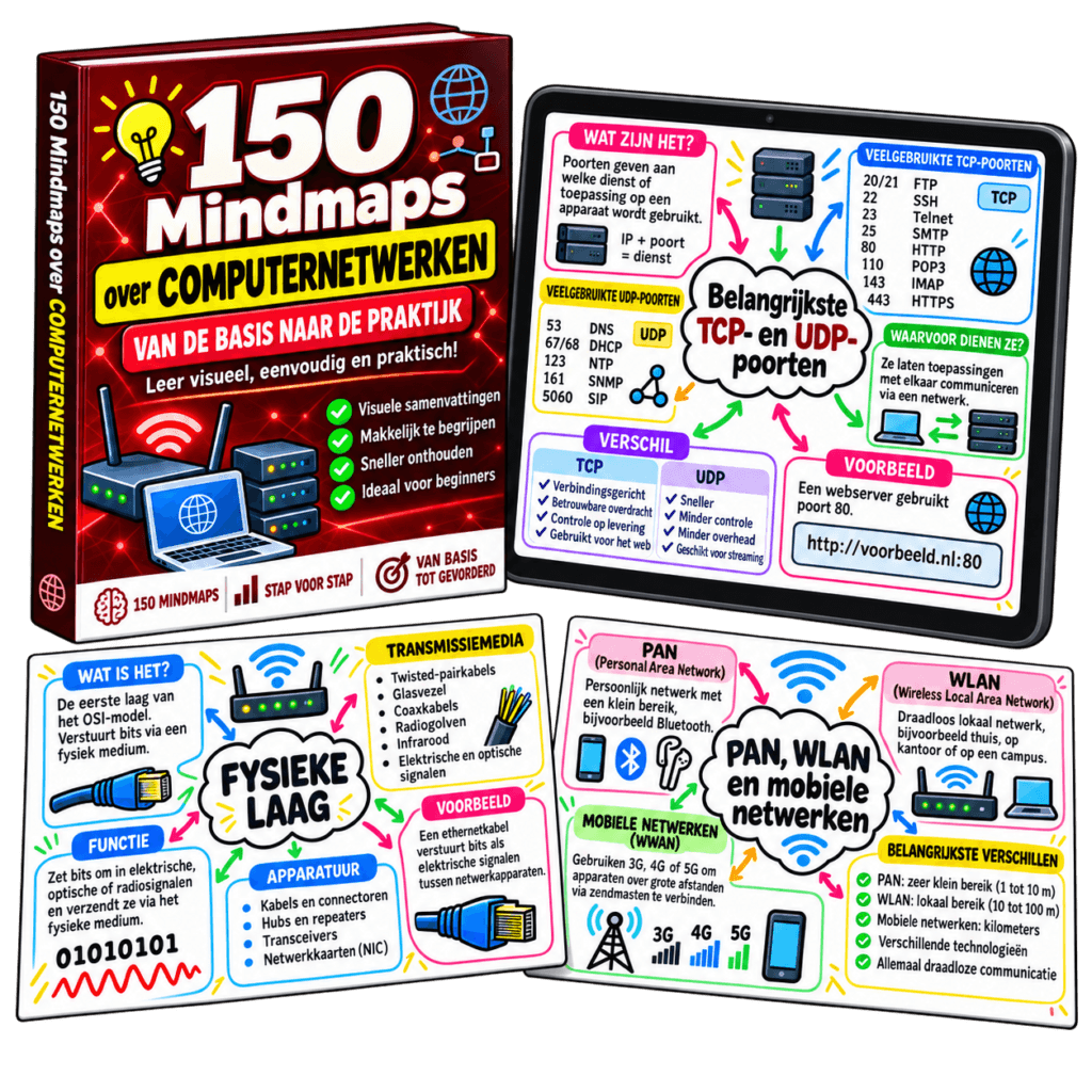 150 Mapas Mentais de Redes de Computadores