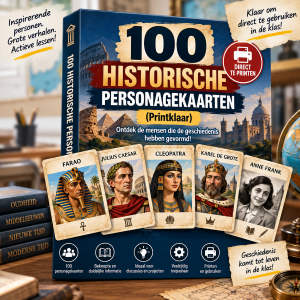 100 cartões de personagens históricas (prontos a imprimir)