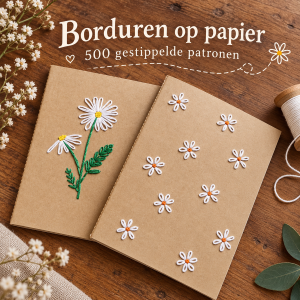 Bordado sobre papel — 500 padrões pontilhados